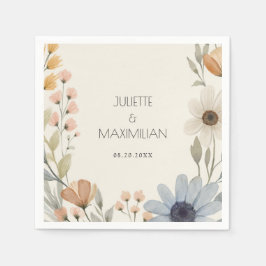 Rustic WildblomWandeand Garden Wedding Pappersservett