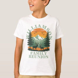 Rustic Wilderness Family Reunion Anpassade Kids T Shirt