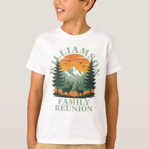 Rustic Wilderness Family Reunion Anpassade Kids T Shirt