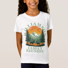 Rustic Wilderness Family Reunion Anpassade Kids T Shirt