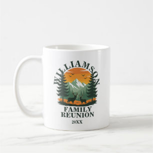 Rustic Wilderness Family Reunion Kaffemugg