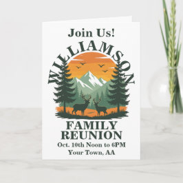 Rustic Wilderness Family Reunion Kort