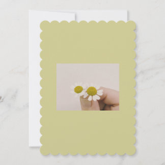 Rustic Wildflower Flat Card – Minimalist Thank You Tack Kort