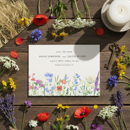 Rustic Wildflower Meadow Wedding Photo  Spara Datumet