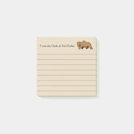 Rustic Wildlife Grizzly Bear Post-it Block