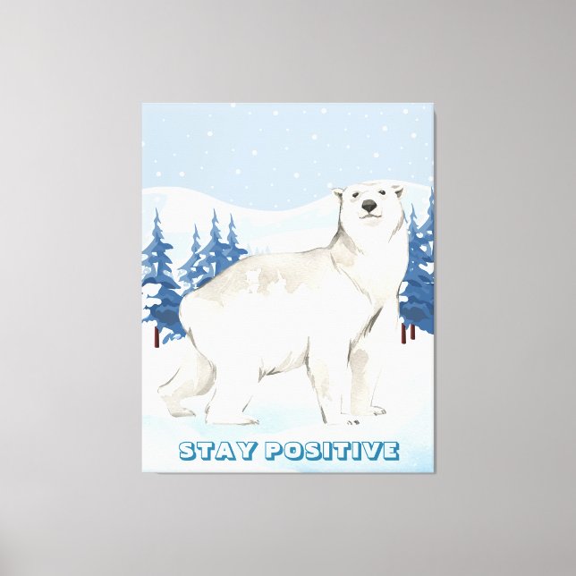 Rustic Wildlife Home Decor Stretched Canvas Print (Framsida)