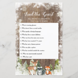 Rustic Winter Animal Woodland Hitta gästen