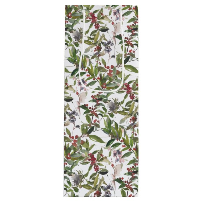 Rustic Winter Berries Helgdag jul Vin (Framsidan)