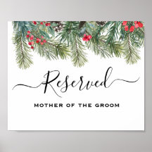 Rustic Winter Berry Gräs Greenery Bröllop