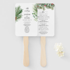 Rustic Winter Berry Pine Greenery Wedding