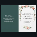 Rustic Winter-Blommigt, mappat Bröllopsprogram<br><div class="desc">Skapa bröllopsprogrammet perfekt med den här mallen för vinterblommigt. Observera att korten är platta och du måste Fold Down Mitten för att konvertera dem till vikt . Lägg till anpassningsbarnas ordalydelse i den här designen genom att använda rutorna "Redigera den här designmallen" på objektets höger eller klicka på den blå...</div>