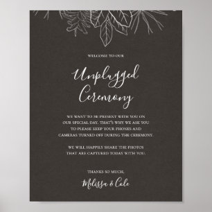Rustic Winter Certifikat för opluggat kol Poster