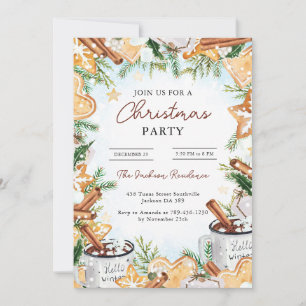 Rustic Winter Helgdag jul-Party-kort Julkort