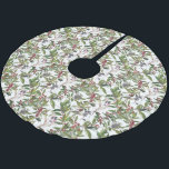 Rustic Winter Holly Berries Helgdag jul Julgransmatta Borstad Polyester<br><div class="desc">Den rustiska Julgran-skirten har vattenfärgade bär och vrider i skuggor av grönt och röd på vit bakgrund. Bekvämt skapat av enbart Farmhouse Press.</div>