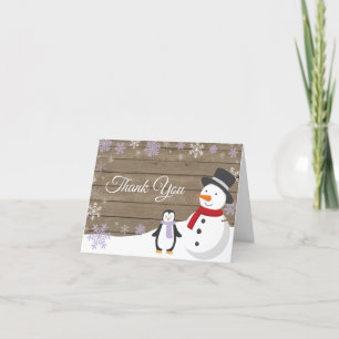 Rustic Winter-julets Helgdag Lila Snowflake Tack Kort