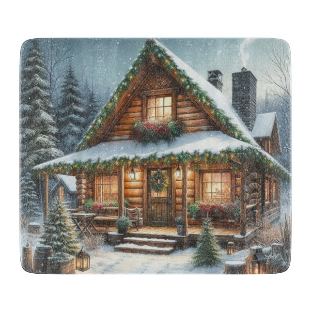 Rustic Winter/julsnöstuga (Framsidan)