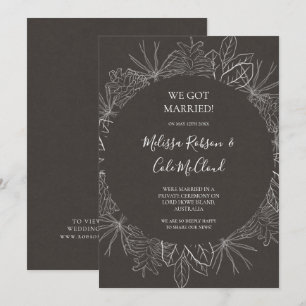 Rustic Winter   Meddelande om kolutvinning Inbjudningar