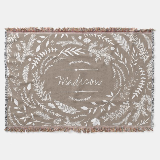 Rustic Winter Monogram Mysfilt (Framsidan)