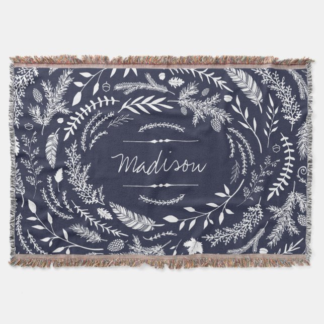 Rustic Winter Monogram Mysfilt (Framsidan)
