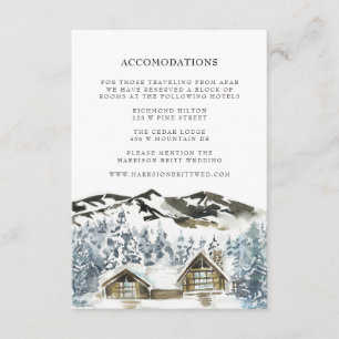 Rustic Winter Mountain Hotel Ackommodation Infoga Tilläggskort
