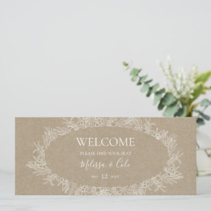 Rustic Winter Rubrik för Kraft Hanging Seed Char