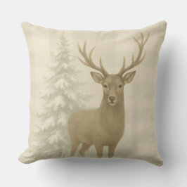 Rustic Winter Throw Pillow Kudde