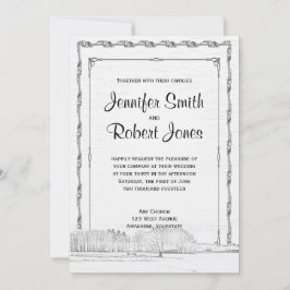 Rustic Winter Wonderland Wedding bjudande Inbjudningar