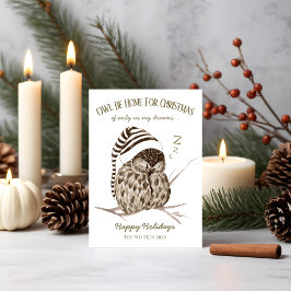Rustic Winter Woodland | Kute Uggla-julkort Julkort