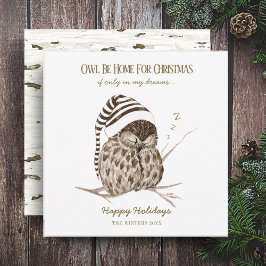 Rustic Winter Woodland | Uggla-jullkort Julkort
