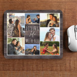 Rustic Wood 7 Photo Collage | Liv med dig<br><div class="desc">Rustiskt trä ser ut som musmattan med personligens fotokollage. Fotomallen är inställd på redo så att du kan lägga till 7 av bilderna som du föredrar, och arbeta medsols från den översta lämnat. Ordalydelsen lyder "älska life with you" i handskrivet skript i elegant och typsnitt för smala. Bläddra i butiken...</div>