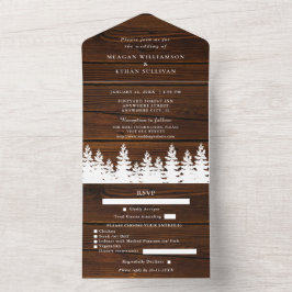 Rustic Wood avtar höstvinter bröllop med OSA