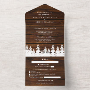 Rustic Wood avtar höstvinter bröllop med OSA