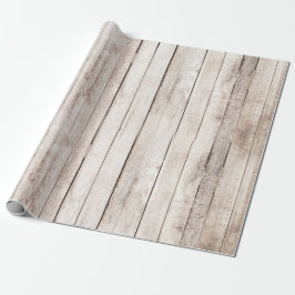 Rustic Wood Barn Boards Farmhouse Woodland Bröllop Presentpapper
