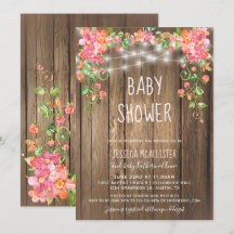 Rustic Wood Barn Ljus Blommigt Trädgårdsbabyskor