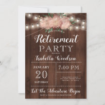 Rustic Wood Blommigt Pension Party