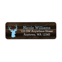 Rustic Wood Blue Buck Hjort