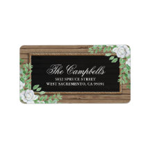 Rustic Wood Botanical Organic Greenery Bröllop
