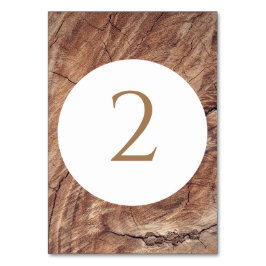 Rustic Wood Bröllop Bordsnummer
