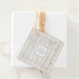 Rustic Wood Bröllop ID515 Gåvor Etiketter