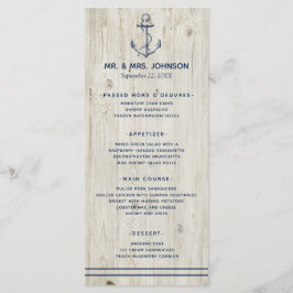 Rustic Wood Bröllop Meny