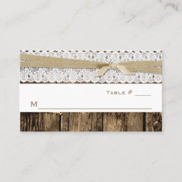 Rustic Wood-bröllop, platskort Placeringskort