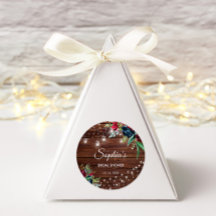 Rustic Wood Burgundy Blommigt Ljus Möhippa