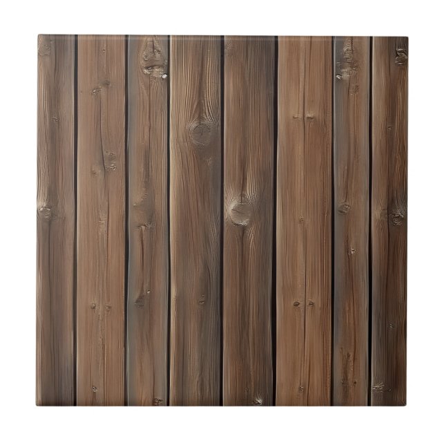 Rustic Wood Ceramic Tile Kakelplatta (Framsidan)