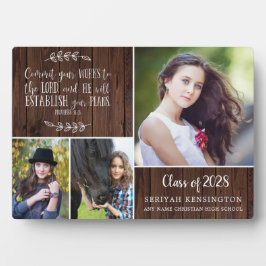 Rustic Wood Christian Studenten Bible Verse