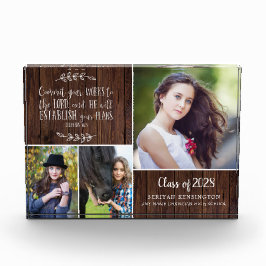 Rustic Wood Christian Studenten Bible Verse
