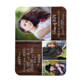 Rustic Wood Christian Studenten Bible Verse Magnet