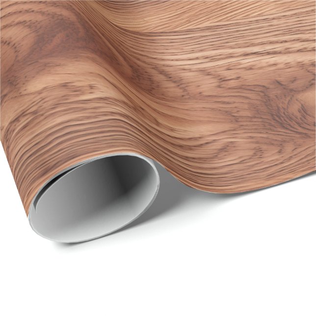 Rustic Wood Decoupage  Presentpapper (Rullad Hörn)