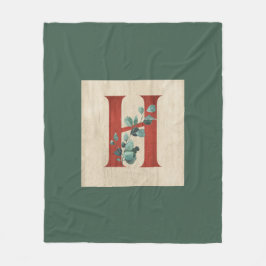 Rustic Wood & Eucalyptus Brev H Fleecefilt