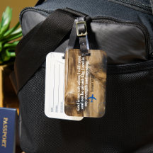 Rustic Wood - flygplan med bibelverse