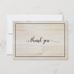 Rustic Wood Funeral Tack, ditt kort